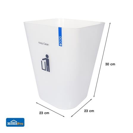 ถังขยะเหลี่ยม ACCO HH-224P 11 ลิตร สีขาว_3
