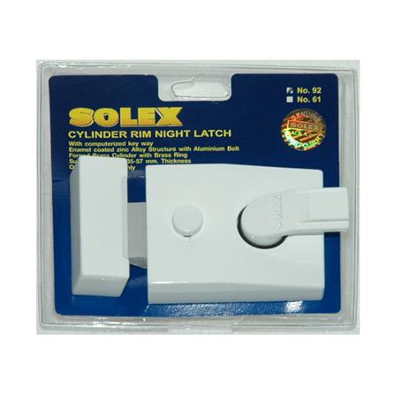 กุญแจลิ้นตาย 1 ด้าน SOLEX NIGHTLATCH สีขาว_0