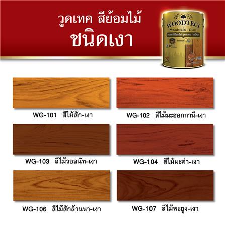 สีย้อมไม้ ชนิดเงา WOODTECT WOOD STAIN 101 สีไม้สัก 1 แกลลอน_3