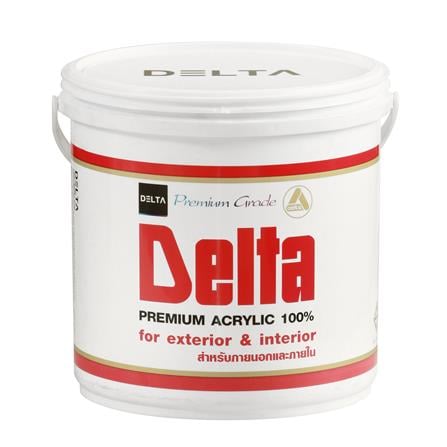สีน้ำทาภายนอก ชนิดด้าน DELTA MATT BASE D สีขาว 1 แกลลอน_0