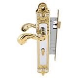 MORTISE LEVER LOCKSET MUL-T-LOCK 2859 GOLD PVD/CHROMIUM