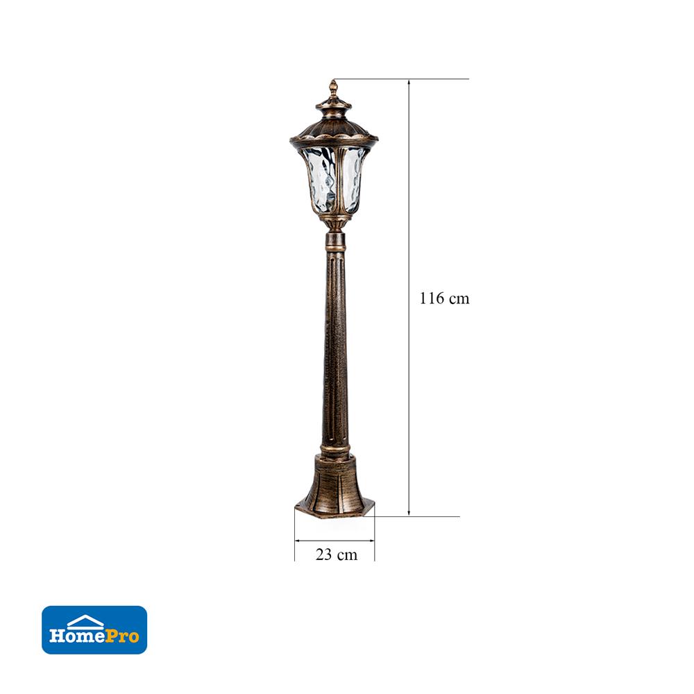 BOLLARD LIGHT CARINI 9086L1/M ANTIQUE GOLD