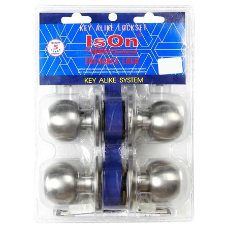 ลูกบิดทั่วไป ISON KA 8012 SS หัวกลม สีสเตนเลส (แพ็ก 2 ชิ้น)_0
