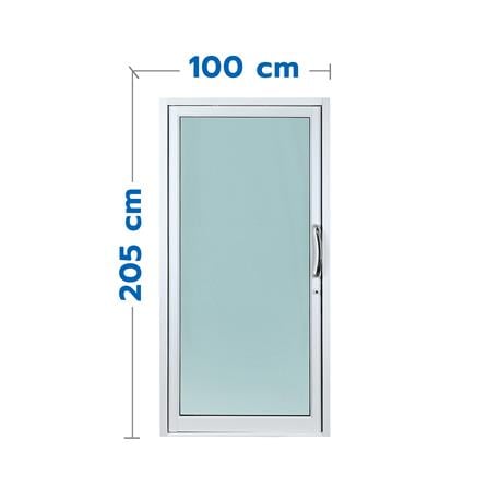 ประตูบานสวิงเดี่ยว อะลูมิเนียม WINDOW ASIA 100x205...