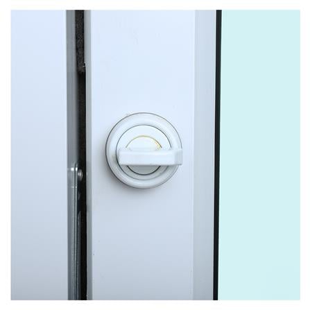 ประตูบานสวิงเดี่ยว อะลูมิเนียม WINDOW ASIA 100X205 ซม. สีขาว_3
