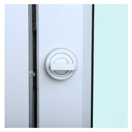 ประตูบานสวิงเดี่ยว อะลูมิเนียม WINDOW ASIA 100X205 ซม. สีขาว_3