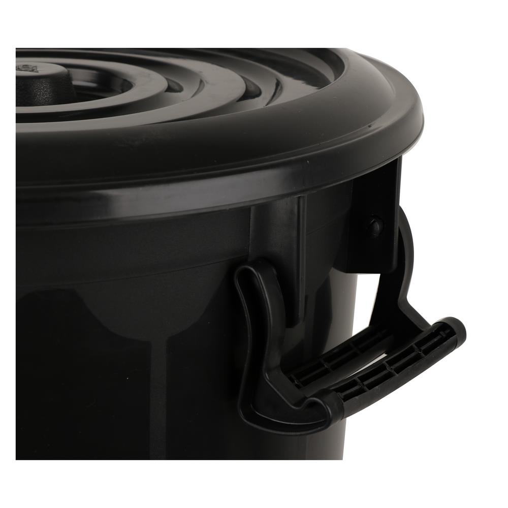 ถังน้ำกลมพร้อมฝา ACCO 66 ลิตร สีดำ