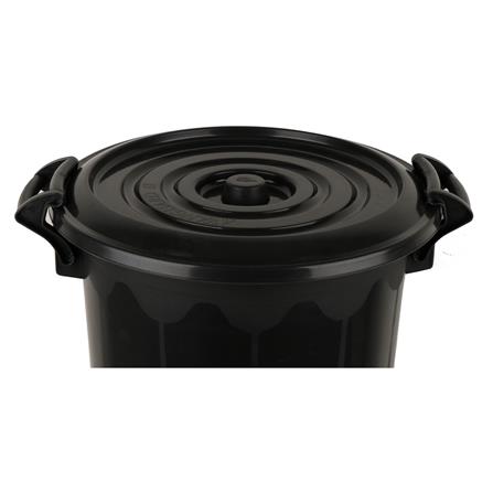 ถังน้ำกลมพร้อมฝา ACCO 66 ลิตร สีดำ_1