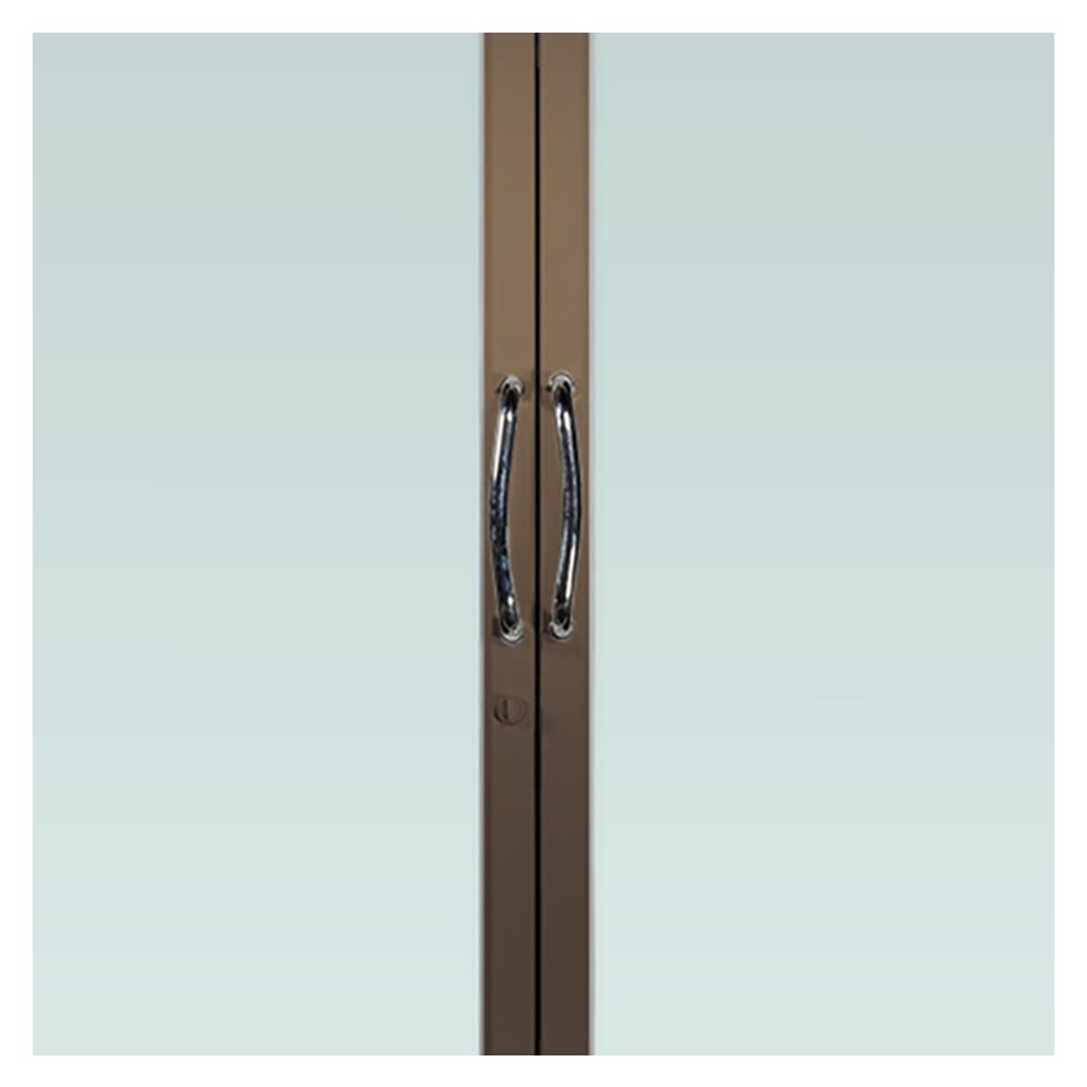 ประตูบานสวิงคู่ อะลูมิเนียม WINDOW ASIA 190X205 ซม. สีชา