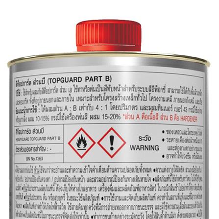 สีน้ำมัน ชนิดเงา TOA TOP GUARD PART A+B 1028 สีเหลือง 1 แกลลอน_3