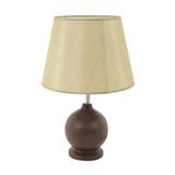 TABLE LAMP CARINI MT66039 FABRIC CREAM/BROWN