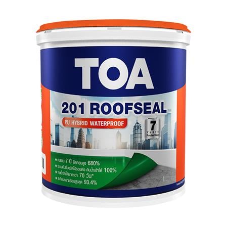 อะคริลิกกันซึม TOA 201 ROOFSEAL PU HYBRID 1 กก. สีเทา