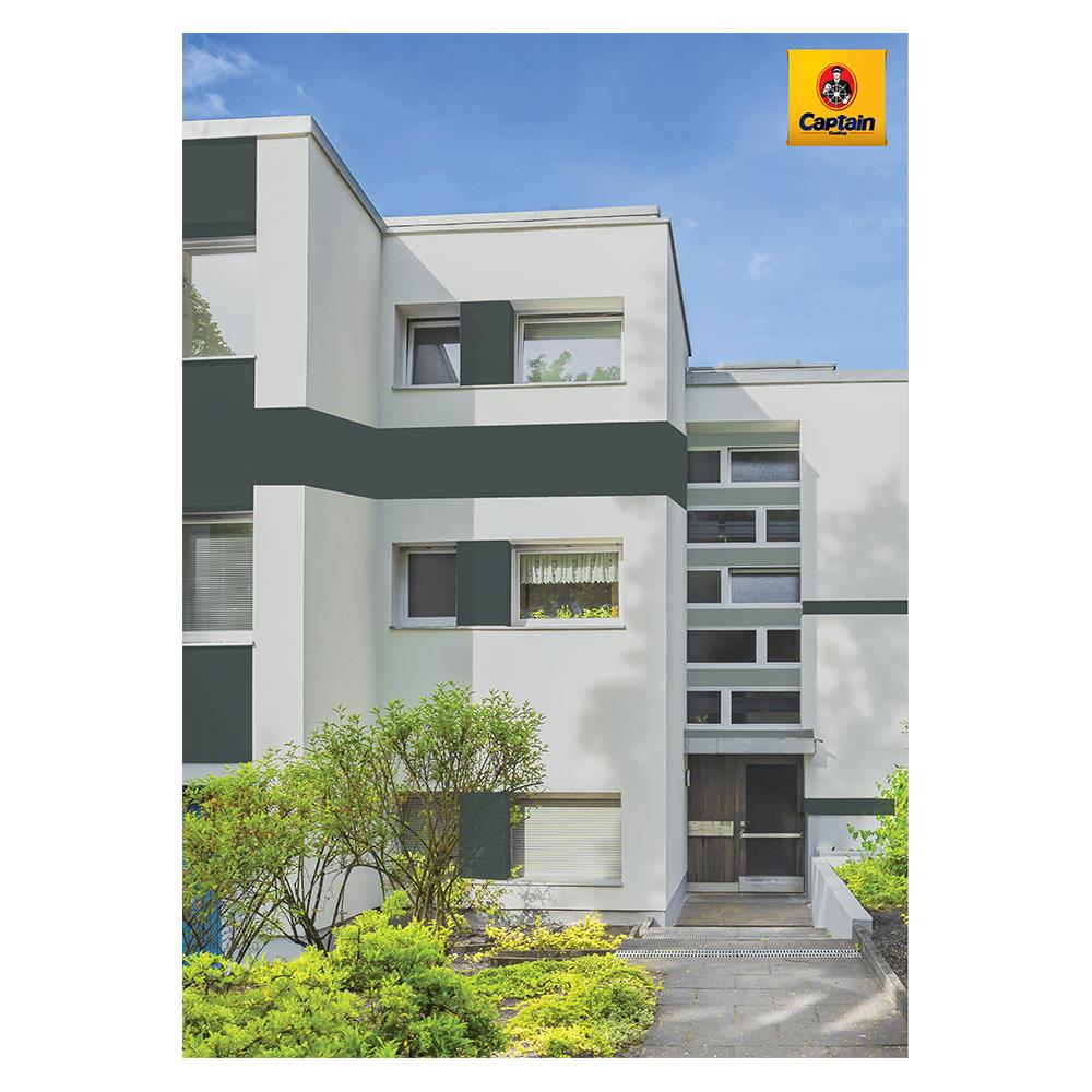 สีน้ำทาภายนอก CAPTAIN WAXYSHIELD BASE B กึ่งเงา 1 แกลลอน