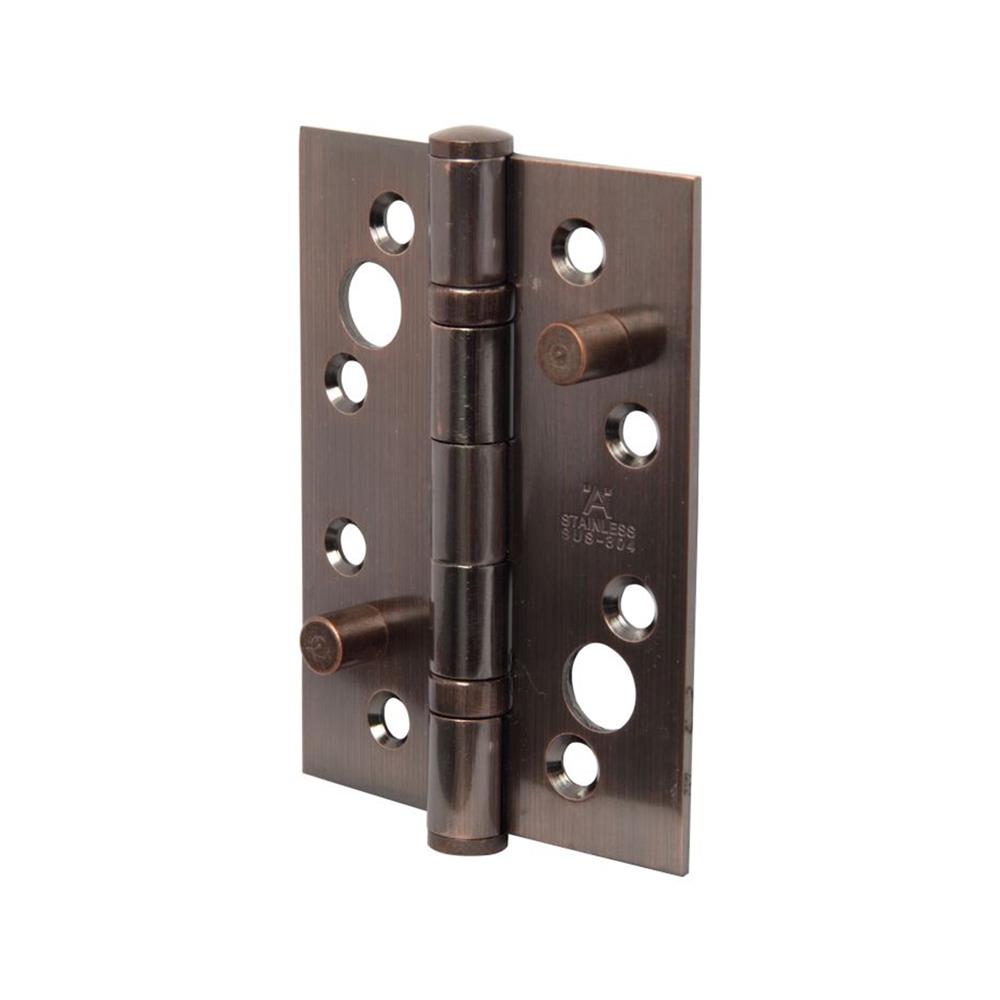 บานพับ 4X3 นิ้ว X 2.5 มม. HAFELE 489.05.003 สีทองแดงรมดำ แพ็ก 2 ชิ้น