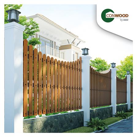 ไม้รั้ว CONWOOD พฤกษา 10x100x1.6 ซม. สีขาวงาช้าง_2