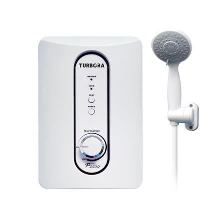 เครื่องทำน้ำอุ่น TURBORA P3500 3500 วัตต์ สีขาว/เขียว