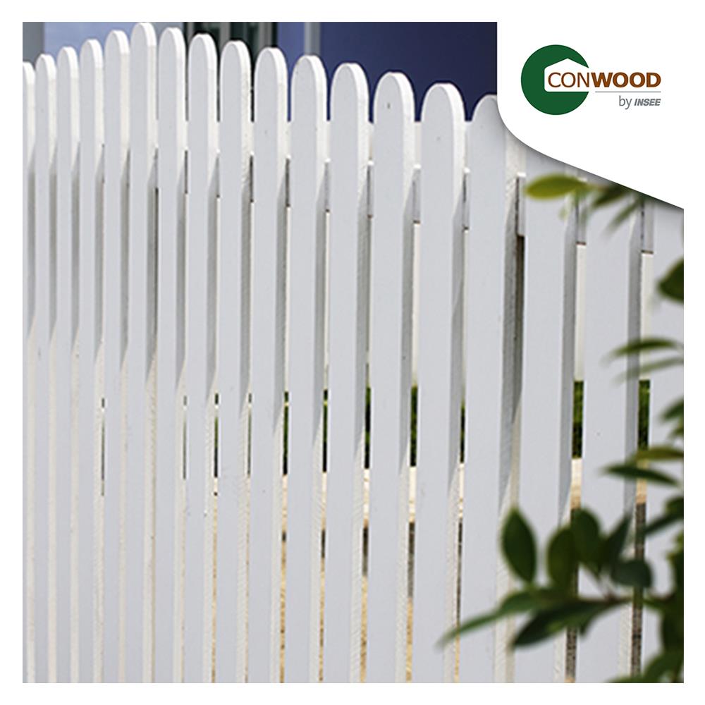 ไม้รั้ว CONWOOD พฤกษา 10x150x1.6 ซม. สีขาวงาช้าง