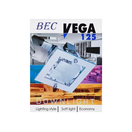 DOWNLIGHT BEC VEGA 125/SATIN 4&rdquo; SQUARE