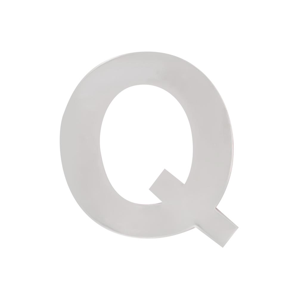 ENGLISH LETTER FITT #Q SS-Q 50 2" POLISHED STAINLESS STEEL