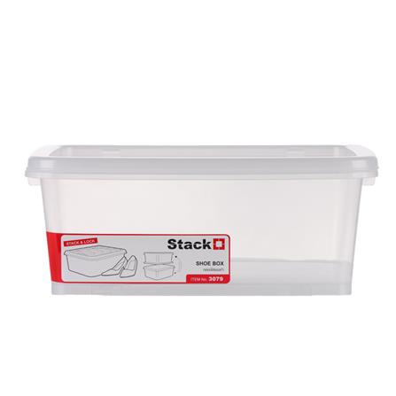SHOE BOX STACKO 3079 28.7X35.7X14CM CLEAR_0