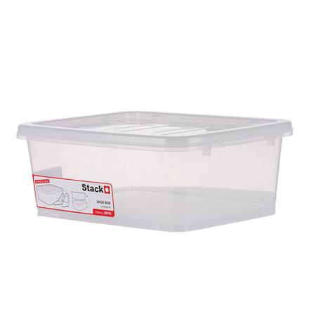 SHOE BOX STACKO 3079 28.7X35.7X14CM CLEAR_1