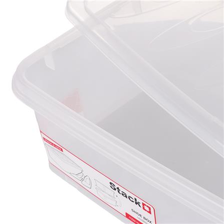 SHOE BOX STACKO 3079 28.7X35.7X14CM CLEAR_3