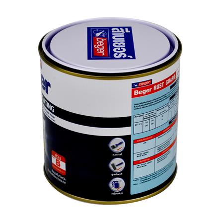 สีงานอุตสาหกรรม BEGER RUST GUARD PART B สีดำ 1/4 แกลลอน_2