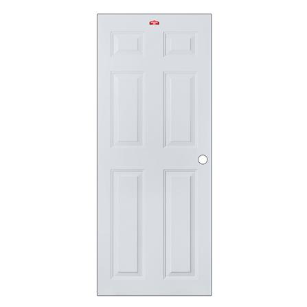 ประตูภายนอกเหล็ก เจาะลูกบิด PROFESSIONAL DOOR A1G 79.2x199.4 ซม. สีเทา_0