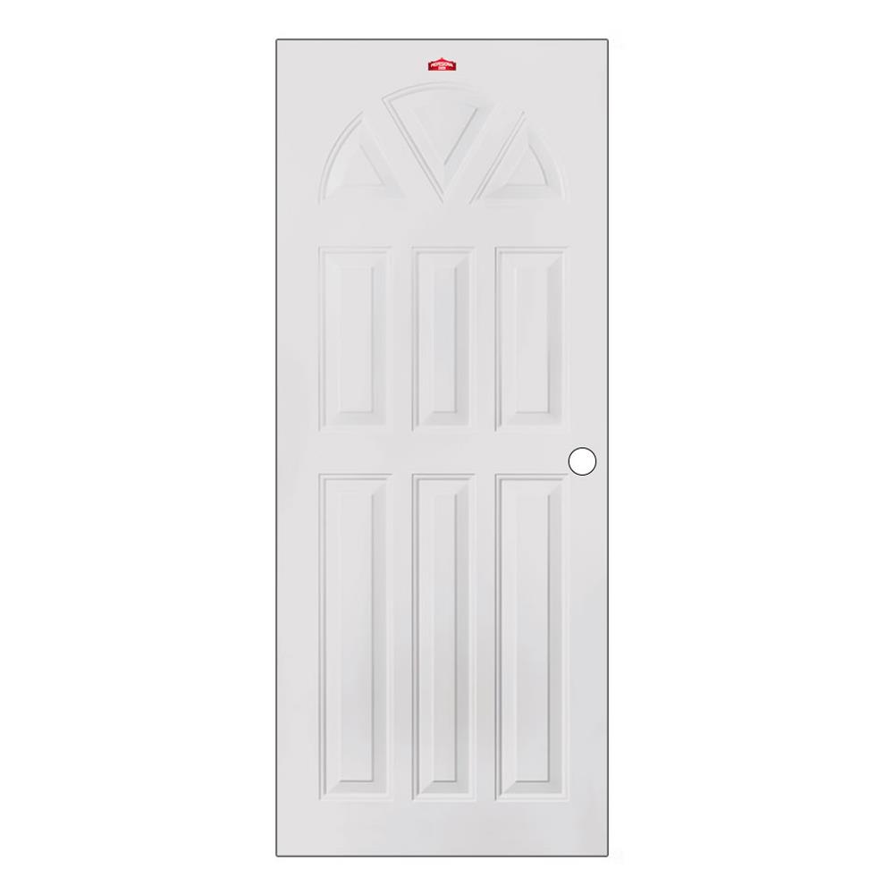ประตูภายนอกเหล็ก เจาะลูกบิด PROFESSIONAL DOOR B1C 79.2x199.4 ซม. สีครีม