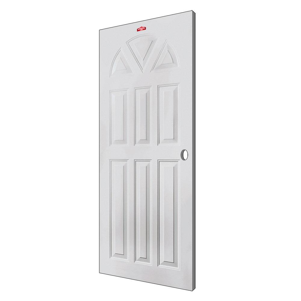 ประตูภายนอกเหล็ก เจาะลูกบิด PROFESSIONAL DOOR B1C 79.2x199.4 ซม. สีครีม