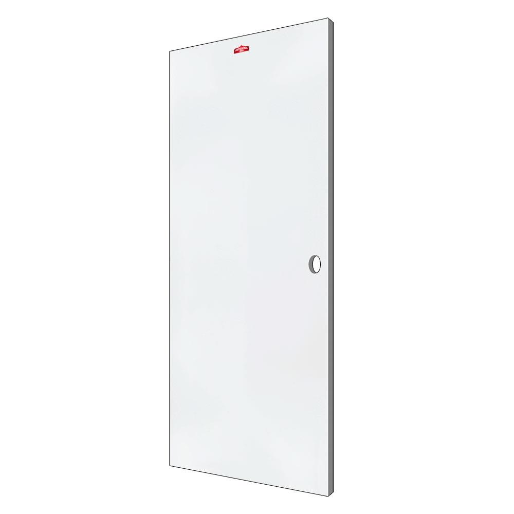 ประตูภายนอกเหล็ก เจาะลูกบิด PROFESSIONAL DOOR D1W 79.2x199.4 ซม. สีขาว