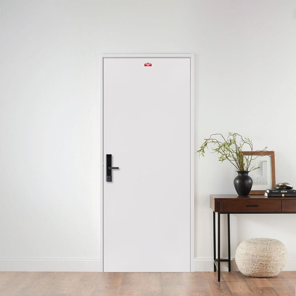 ประตูภายนอกเหล็ก PROFESSIONAL DOOR D1C 79.2x199.4 ซม. สีครีม