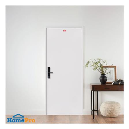 ประตูภายนอกเหล็ก เจาะลูกบิด PROFESSIONAL DOOR D1C 79.2x199.4 ซม. สีครีม_2