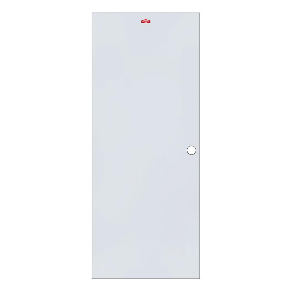 ประตูภายนอกเหล็ก เจาะลูกบิด PROFESSIONAL DOOR D1G 79.2x199.4 ซม. สีเทา