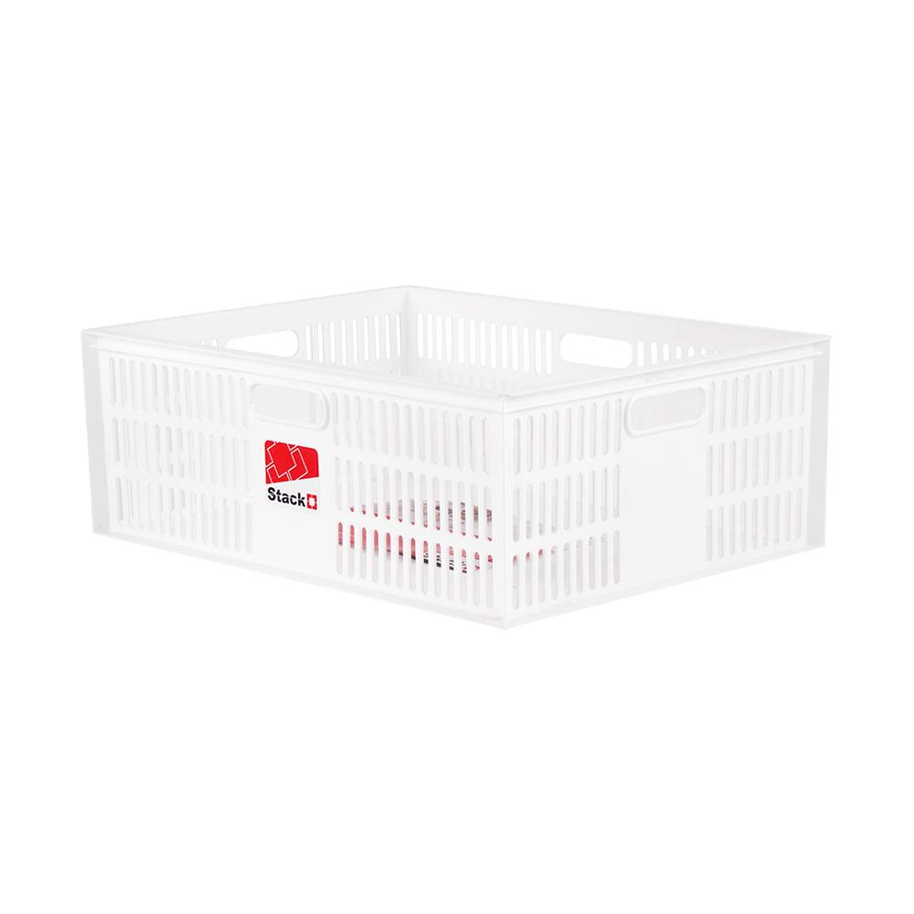 STACKABLE STORAGE BOX STACKO DT41 XL 47X36X17CM WHITE