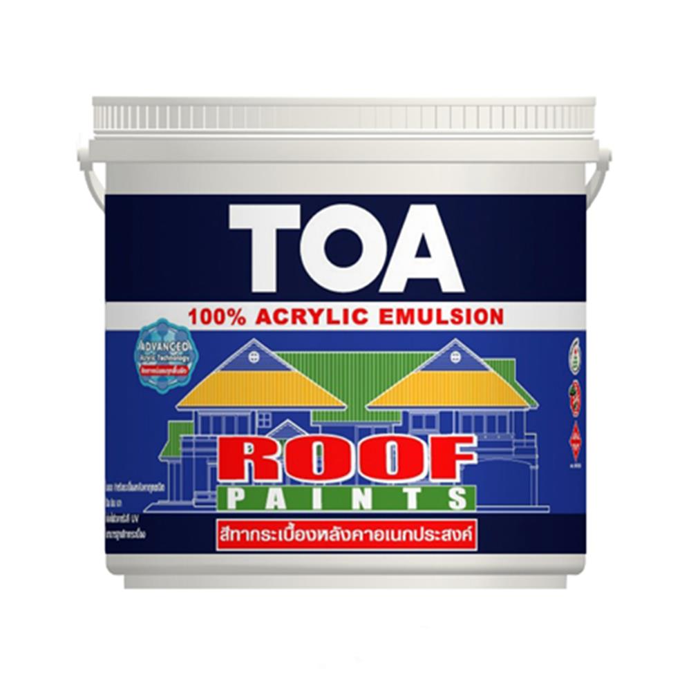 สีทาหลังคา ชนิดกึ่งเงา TOA ROOF PAINT R600 สีส้ม 1 แกลลอน