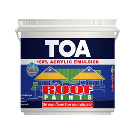 สีทาหลังคา ชนิดกึ่งเงา TOA ROOF PAINT R600 สีส้ม 1 แกลลอน_0