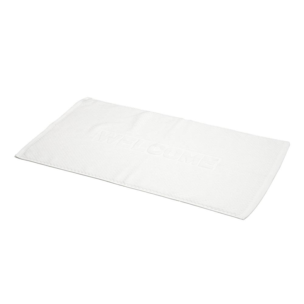 พรมขนหนู HOME LIVING STYLE WELCOME 17X28 นิ้ว สีขาว