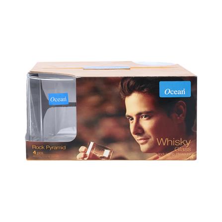 แก้วน้ำ 330ml OCEAN GLASS ROCK PYRAMID แพ็ก 4 ใบ_2