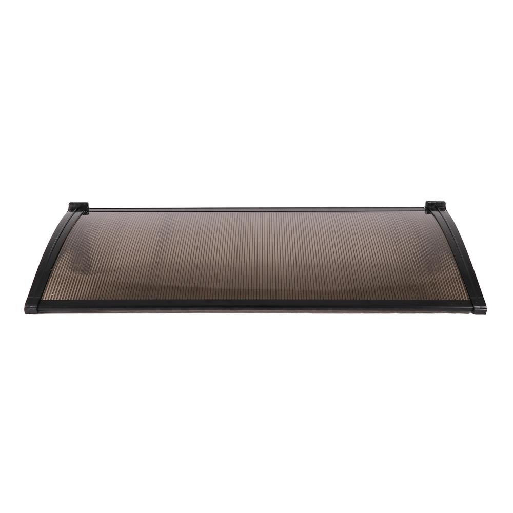 กันสาดโพลีคาร์บอเนต ผิวใส SUNSHIELD 60x100 ซม. สีชา