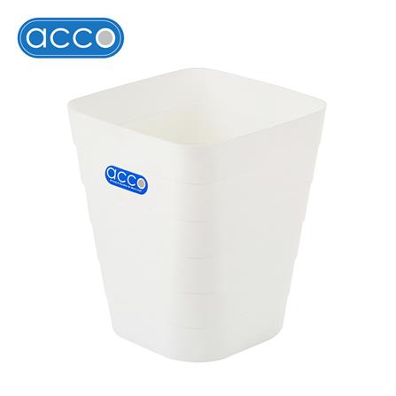 ถังขยะเหลี่ยม ACCO 14226 ขนาด 8L สีขาว