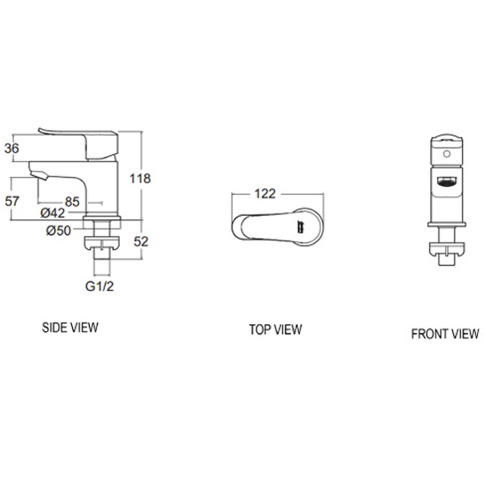 ก๊อกอ่างล้างหน้า AMERICAN STANDARD A-0706-10 สีโครม