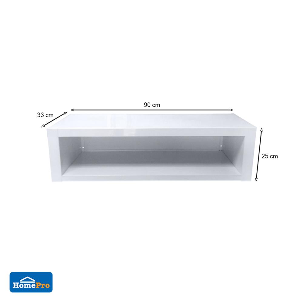 กล่องแขวนติดผนัง ABS CABIN 90 ซม. สีขาว