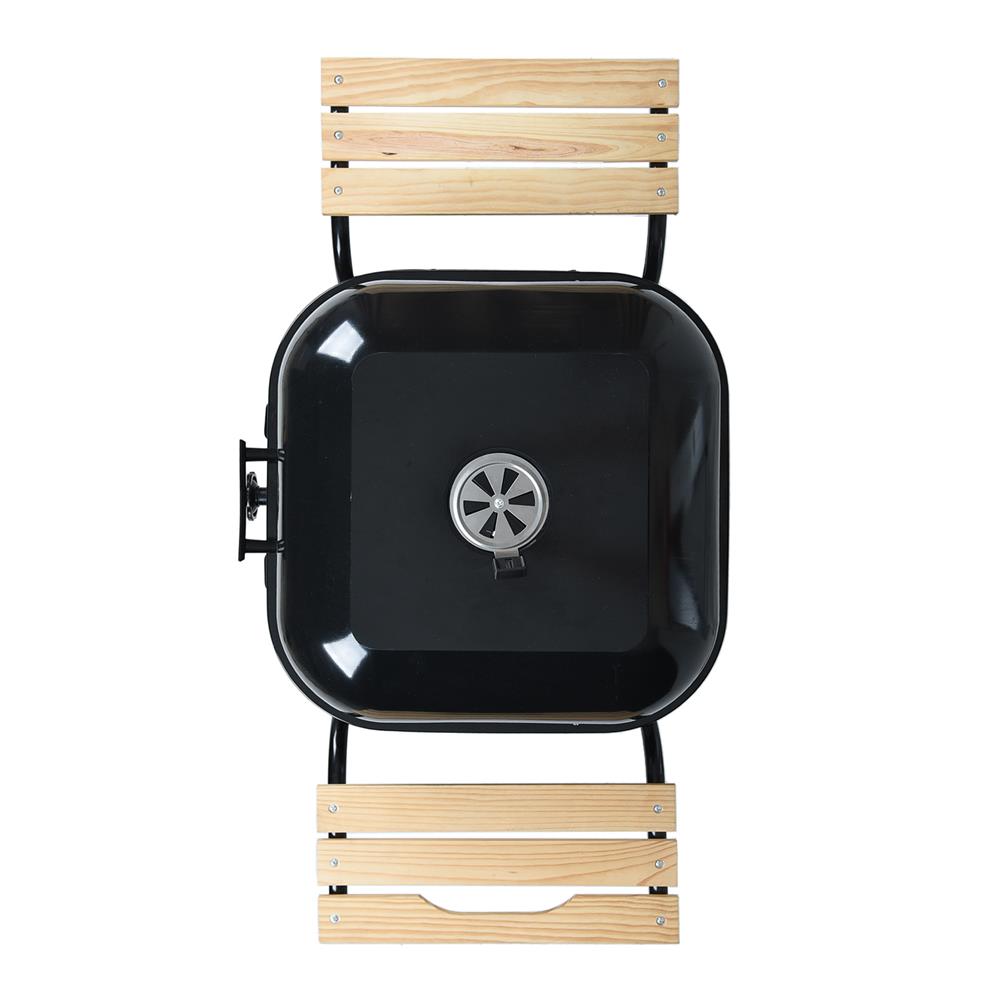 เตา BBQ ถ่าน SPRING 22T ฝาอบ สีดำ