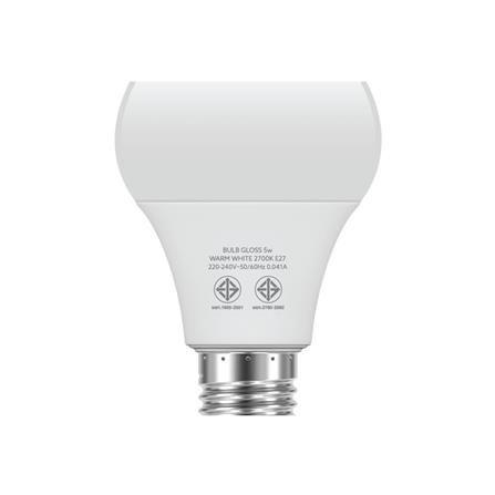 หลอด LED LAMPTAN BULB GLOSS 5 วัตต์ WARMWHITE แพ็ก 2 ชิ้น_5
