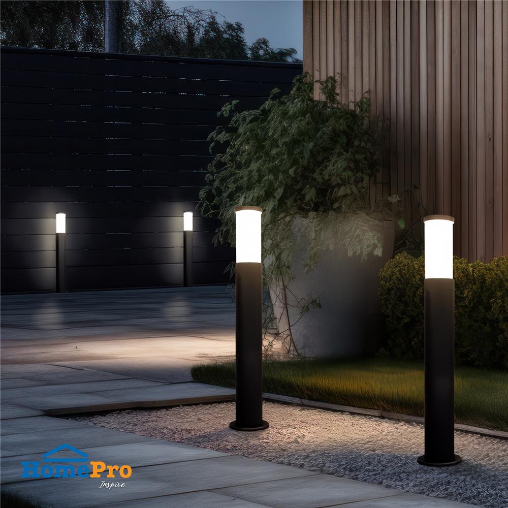 ไฟทางเดิน BO-F003M CARINI อะลูมิเนียม/แก้ว MODERN 1 หลอด สีดำ