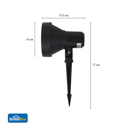 ไฟส่องต้นไม้ BO-F804A CARINI AL MD 1 หลอด สีดำ_6