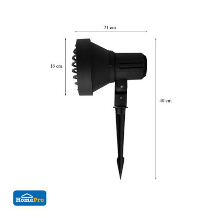 ไฟส่องต้นไม้ CARINI BO-F804C อะลูมิเนียม โมเดิร์น สีดำ_5