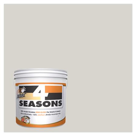 สีน้ำทาภายนอก TOA 4 SEASONS #A5002 PASTEL GREY กึ่งเงา 5 แกลลอน_0