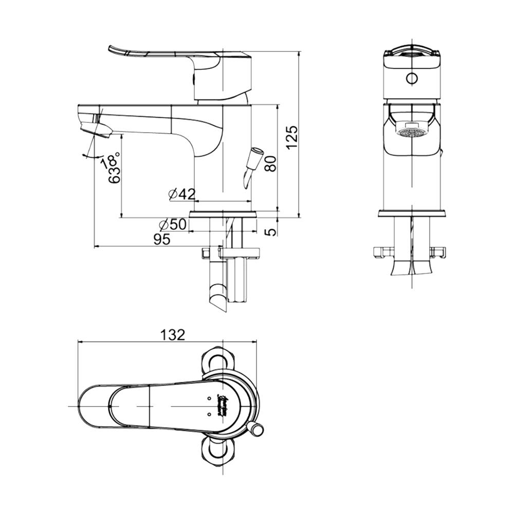 ก๊อกอ่างล้างหน้าผสม AMERICAN STANDARD A-0701-100